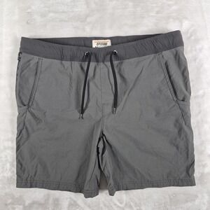 Off The Grid Shorts Men's XL Gray 6" Inseam Drawstrings Casual Comfort Outdoors